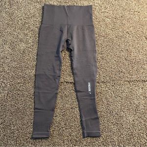 Gymshark gray high waisted seamless leggings size large women’s